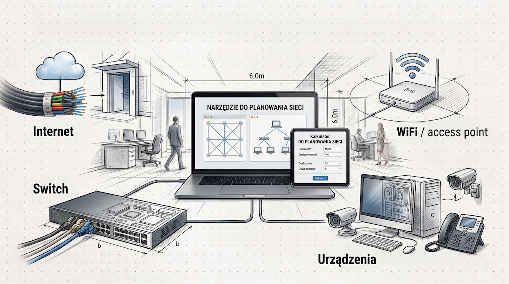 Kalkulator sieci firmowej — o projekcie megasiec.pl